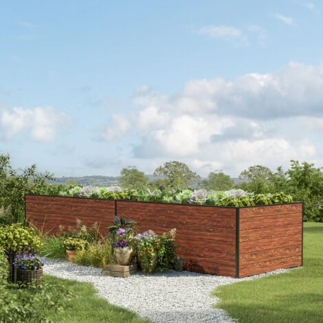 387 x 150 x 77 cm Hochbeet KINGSIZE Daniela, Holzoptik
