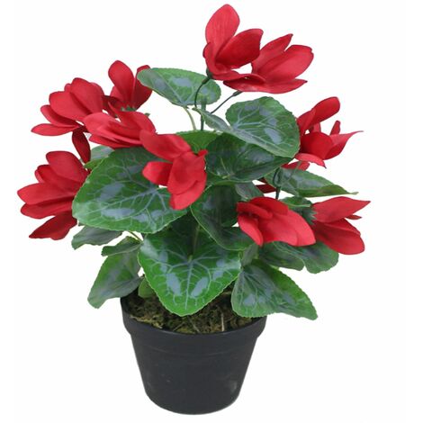 38cm Artificial Cylamen Plant Red