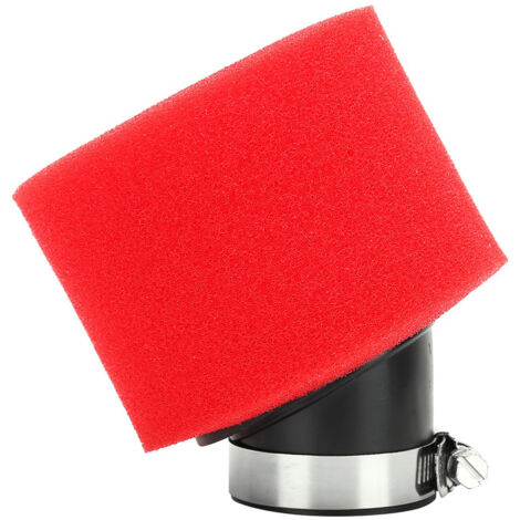 38mm/1.5in 45° Coudé Mousse Filtre  Air Capsule Nettoyant pour CRF50 XR50 CRF ATV PIT DIRT BIKE 110cc 125cc Rouge