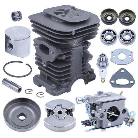 38mm avec kit de Piston de cylindre de carburateur tambour d\'embrayage pour Husqvarna 142 137 136 pièces de moteur de tronçonneuse
