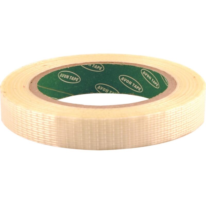 Avon - Cross Weave Clear Polypropylene Filament Tape - 25mm x 10m- you get 5