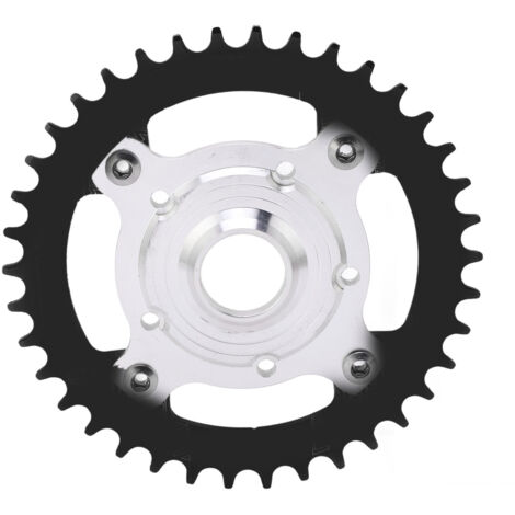 38T 104 BCD Schwarzes Kettenblatt für Tongsheng Motor – Umbausatz mit Ritzel aus Aluminiumlegierung und Adapter für Elektrofahrräder