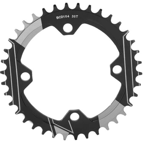 38T-Ritzel aus Aluminiumlegierung für Mountainbikes, 104 mm Lochkreis, abwechselnde Zähne, für 1-fach-Antrieb