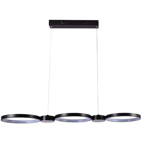 38W LED LAMPADARIO LED A SOSPENSIONE NERA 4000K                                                          - Luce NATURALE