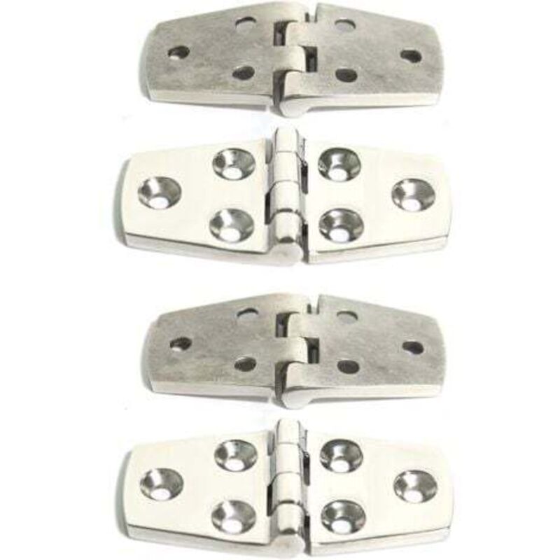 (38x76mm), Pack of 4 Durable Marine Grade 316 Stainless Steel Door Hinges for Boats, Yachts, RVs, Caravans