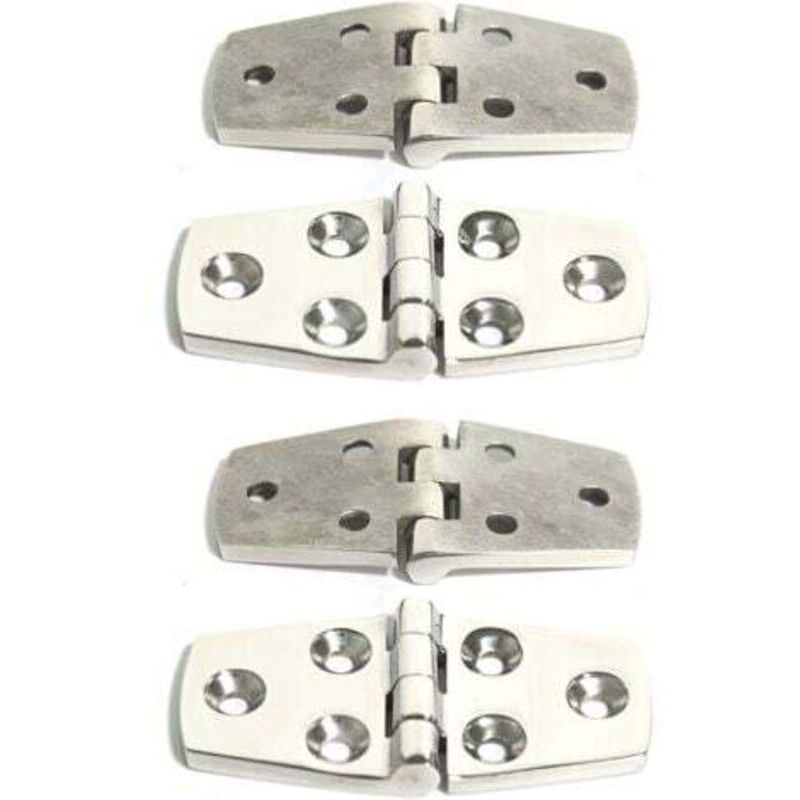 (38x76mm), Set of 4 Durable Marine Grade 316 Stainless Steel Door Hinges for Boat, Yacht, Motorhome, Caravan
