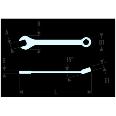 Cle Mixte Courte 6 Pans 3 16 11 21 3148510999043