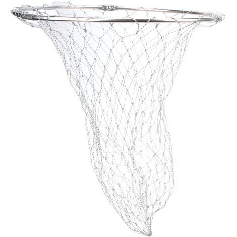 39 cm großer Kescherkopf aus Nylon, robustes, geflochtenes Netz zum Angeln und Vogelfang