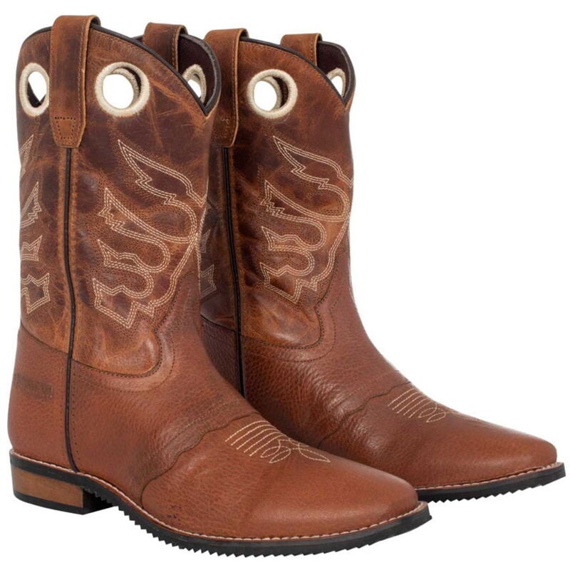 35, Marron et chocolat: Bottes western pour femmes et enfants Modèle californien