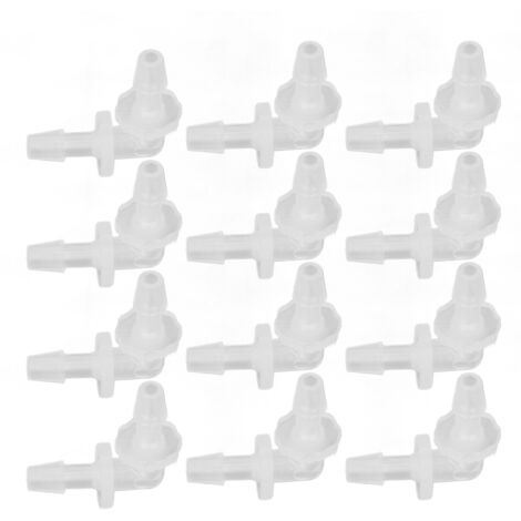3,9 mm PP-Kunststoff-Winkelstück – 12er-Packung für Silikonschläuche