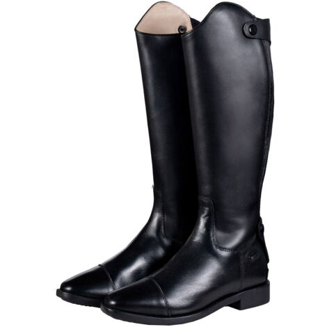 39, Nero 9100: Stivali in cuoio invernali per bambino modello Oxford Kids versione standard e stretto