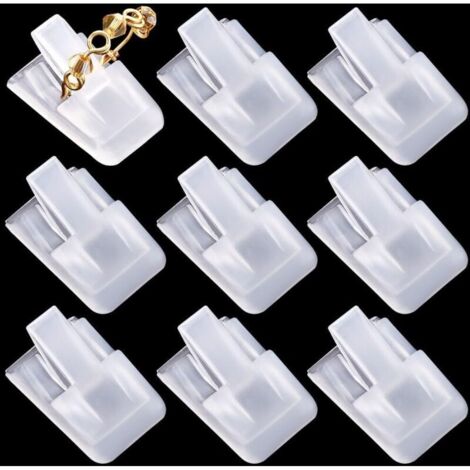 39 pcs Présentoir de Bague en Plastique Support de Bague Transparent Présentoir de Bague Rectangle Vitrine de Rangement Organisat