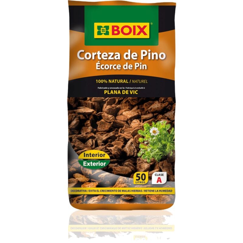 39 Un. Écorce de Pin Décorative. Sac de 50l. (palé)