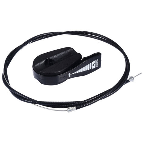 39" Universal Throttle Cable Switch Control Replacement Kit for Garden Lawn Mowers(Black,1m)