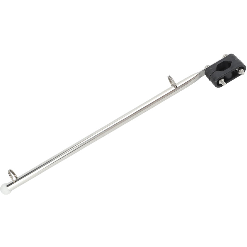 390mm/15.35in Poteau à drapeau réglable en acier inoxydable pour bateaux, voiliers et hors-bord