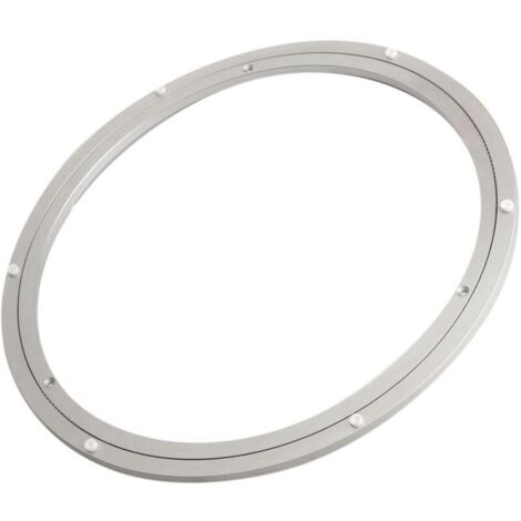 391x8.5mm Plateau Rotative à Roulement Platine Tournante Table Aluminium Support Cuisine Gateau