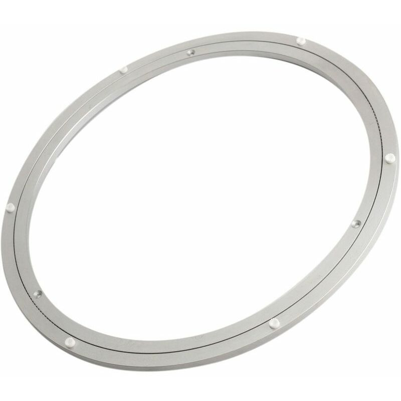 391x8.5mm Plateau Rotative à Roulement Platine Tournante Table Aluminium Support Cuisine Gateau