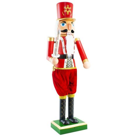 392045 Décoration de Noël Casse-Noisette Soldat 110 cm Son, Lumière et Mouvement