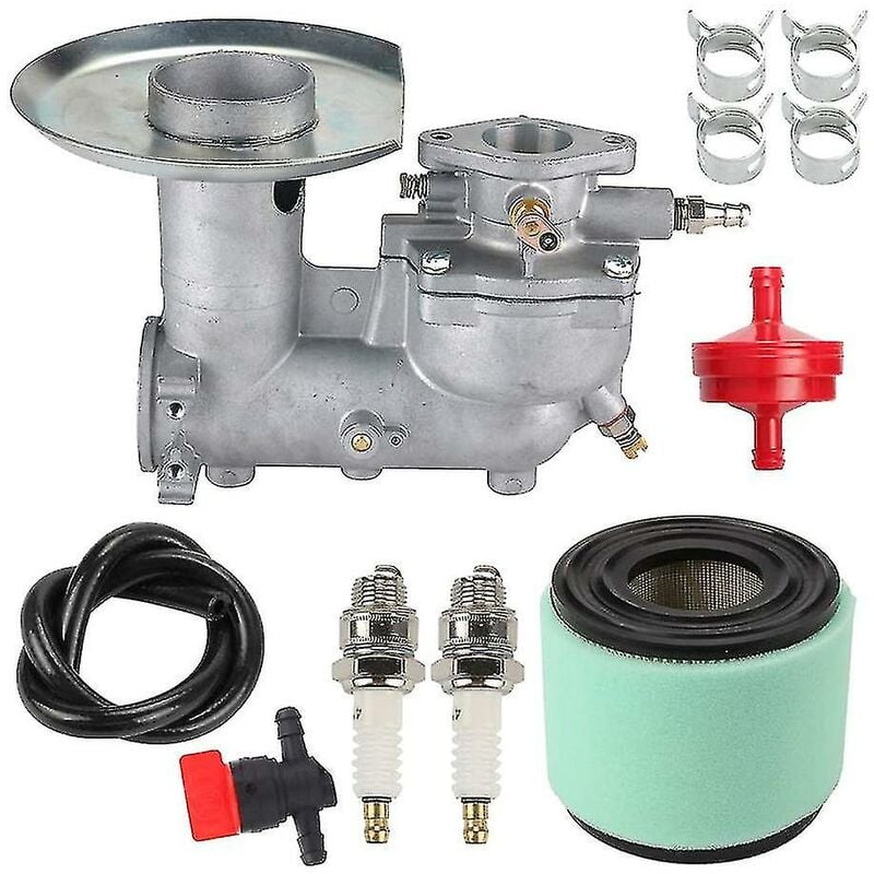 Crea - 392587 Carburetor + Air Filter + Fuel Line Filter Clamp For 391065 391074 Engine