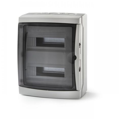 3926-T Acqua coffret électrique pour l'extérieur IP65 26 modules 410x310x150mm - Porte transparente