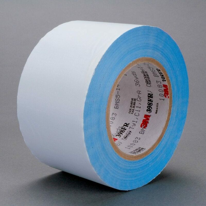 3M - Flame Retardant Sealing Tape 398FR, White, 51 mm x 33 m, 0.18 mm - White