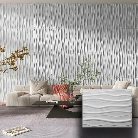 Pannelli murali in plastica PVC 3D Rivestimenti decorativi (La Manche) :  : Fai da te