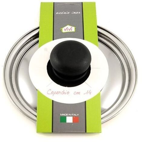 3C CASA Coperchio per Pentole in Acciaio Inox con Cravatta 14 cm