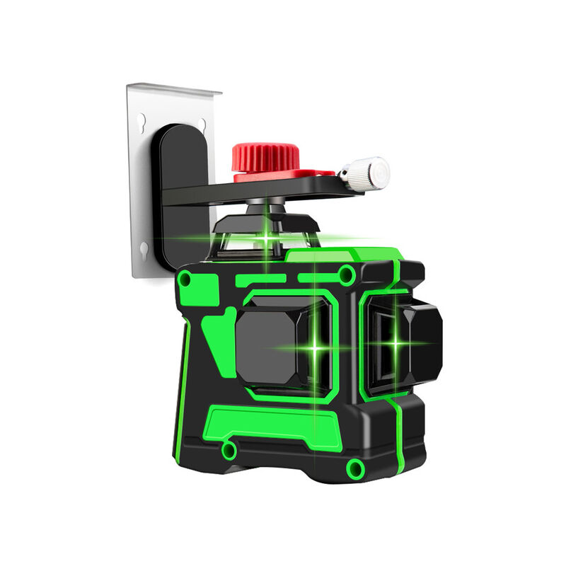 

3d 12 líneas luz verde nivel láser horizontal línea vertical cruz alta precisión impermeable autoequilibrado interior exterior Recargable pared piso