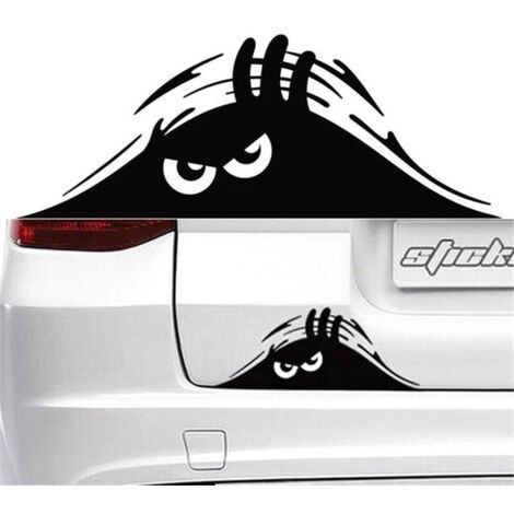 3D-animiertes 3D-Drohne-Voyeur-Monster-Wut-Design, 19 x 7,5 cm, Auto-Vinyl