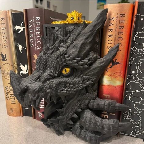 3D decorative bookshelf with dragon