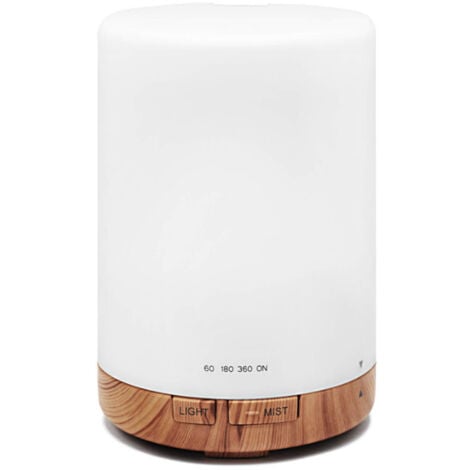 IDEKO 3D Diffuseur d Huiles Essentielles Humidificateur Blanc Ultrasonique Aromathérapie LED d aromatherapie Electrique Minuterie