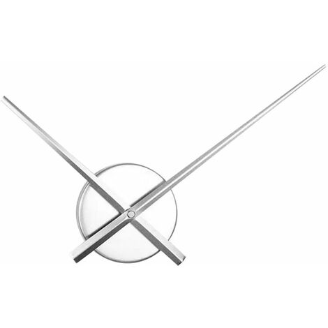 3D DIY Grande Main Horloge Murale en métal pour Salon Bureau Cuisine Salle à Manger Chambre, Diamètre