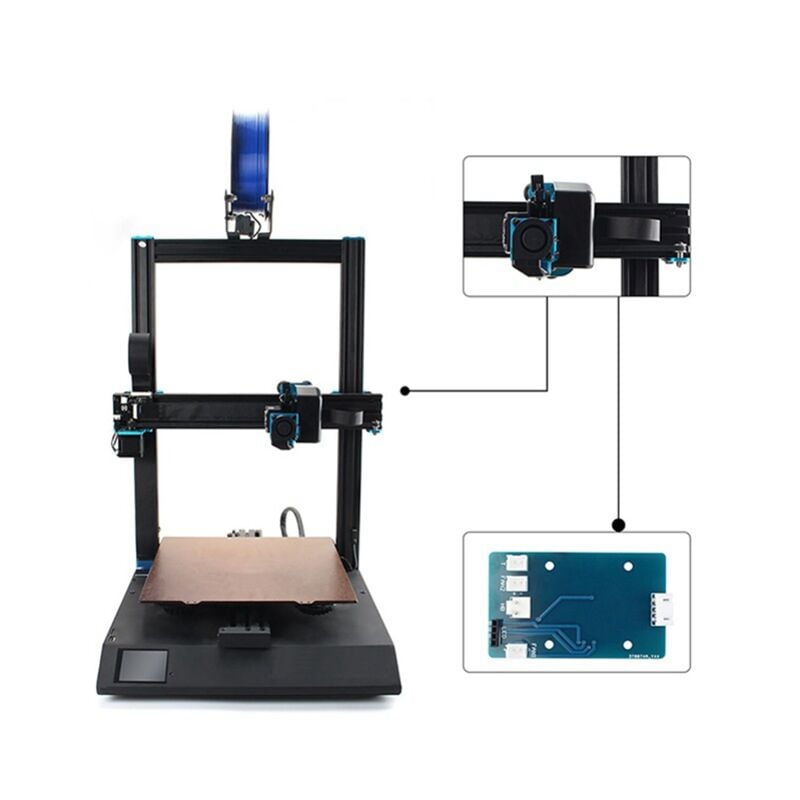 Image of 3D-Druckerzubehörteile Hot-End-PCB-Adapterplatine und 20-poliges Kabelkit für X1