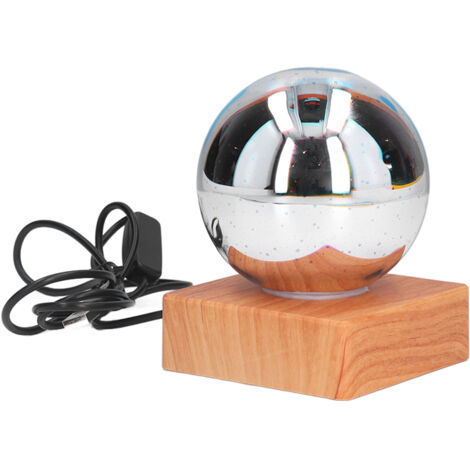 3D Firework Light LED Colorful Table Lamp USB Powered Glass Ball Night Light for Bedroom Office