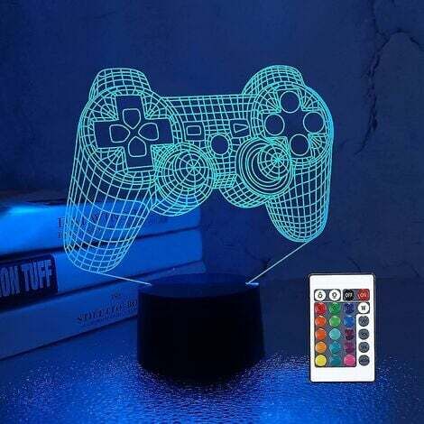 3d Gamepad Lamp Game Console Night Light 3d Illusion Lamp For Kids, 16 Colors Changing With Remote, Gaming Room Gamer Gift, Kids Bedroom Decor