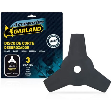 3D GARLAND Klinge für Freischneider 255 x 25,4 x 1,4 mm (7100255143)