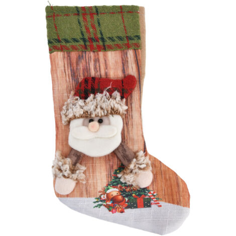 3D-gedruckter Weihnachtsstrumpf für Kamin oder Weihnachtsbaumschmuck – Geschenkidee für Senioren