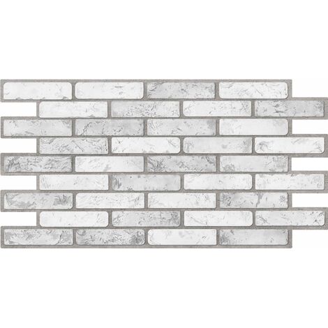 3D Grey Brick Stone Urban Industrial PVC Interior Wall Panels Kitchen Cladding