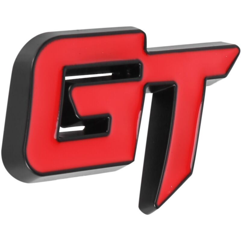 Image of 3d Gt Logo Car Sticker Moda Decor per Focus 2 3 Fiesta Mondeo Mk2 Rosso Nero
