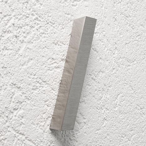 3D Hausnummer Querstrich Edelstahl V2A unbeleuchtet Arial