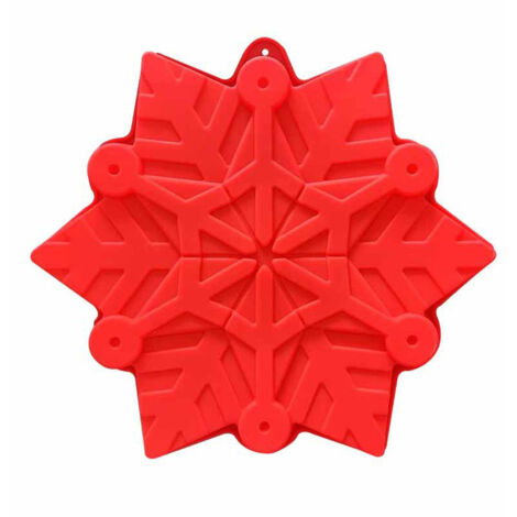 3D Large Christmas Snowflake Cake Mold for Baking Non Stick Shaped Cake Pans