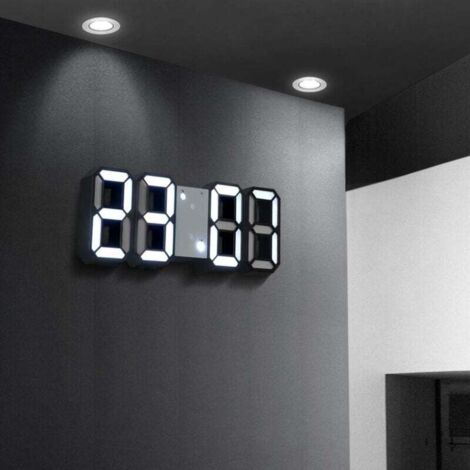 3D-LED-Digitalwecker, Digitalwecker, Wanduhr, Modern, für Schreibtisch/Tisch