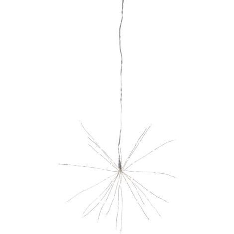 3D-LED-Hängestern "Firework", silber