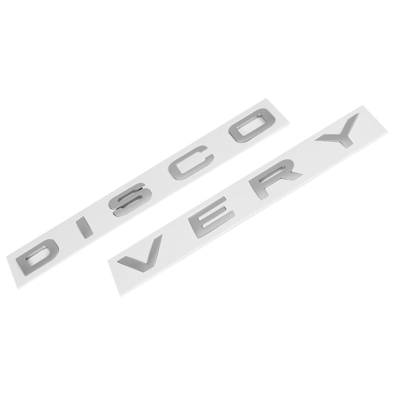Image of 3D Matte Slive Brief Auto Hinten Vorne Abzeichen Emblem Aufkleber Aufkleber für Haube Stamm