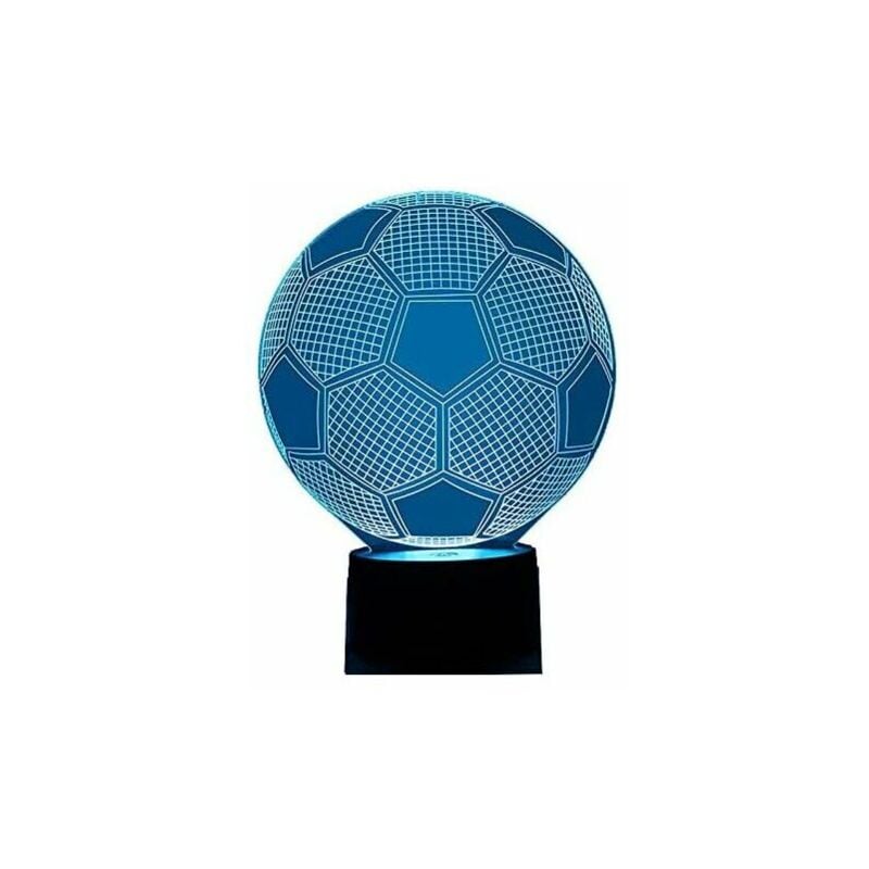 Hoopzi - 3D Night Light Visual Soccer Ball usb 7 Colors Changing Football Lamp for Bedroom Decoration Kid Birthday Gift