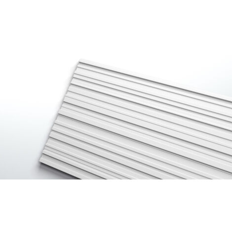 3d panneau mural NMC ALLEGRETTO ARSTYL Noel Marquet Lambris mural Panneau acoustique Cimaise Moulure en stuc Moulure décorative design moderne blanc 2 m