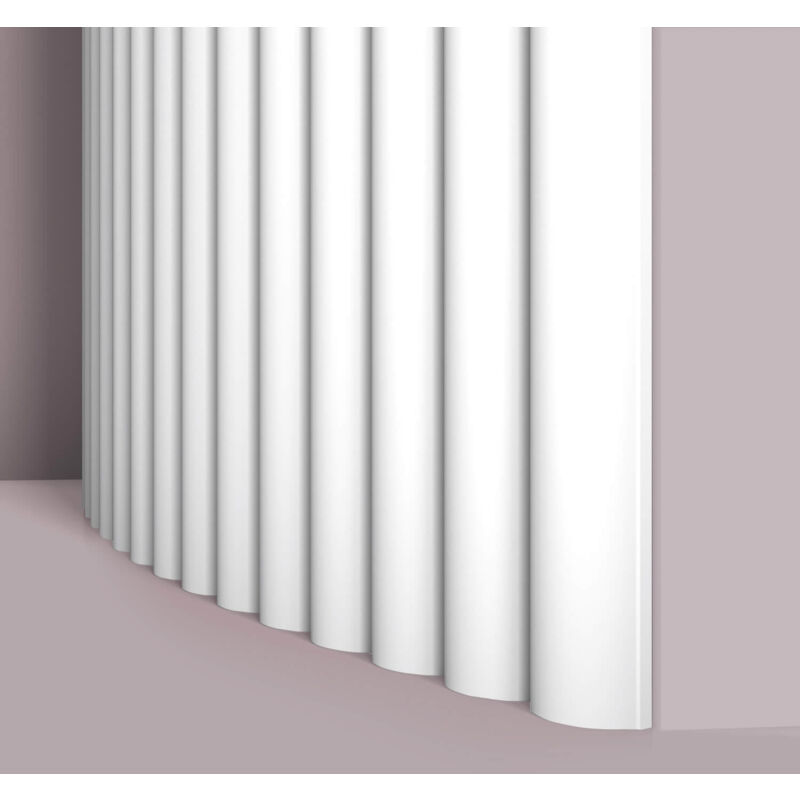NMC - 3d panneau mural canelé xl flex arstyl Noel Marquet Lambris mural Panneau acoustique Moulure flexible Cimaise Moulure en stuc Moulure