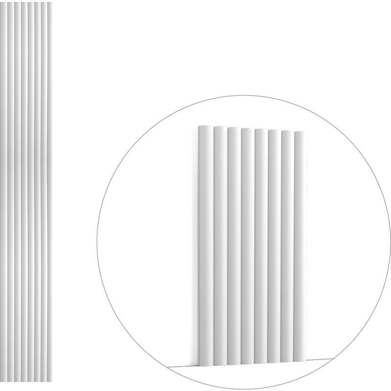 3d panneau mural Orac Decor W110 modern hill Dalle pour mur et plafond Élement décorative design moderne blanc 2 m