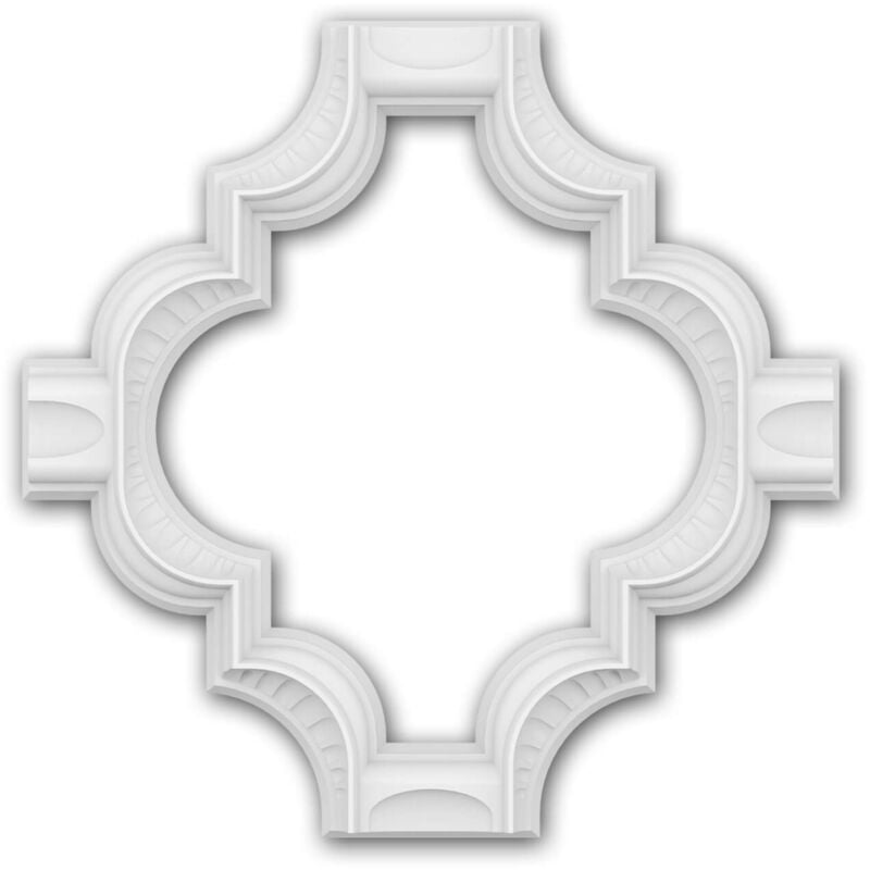3d panneau mural Profhome 159503 Lambris mural Élément décoratif style marocain Motifs architecturaux musulman blanc 49,9 x 49,8 cm