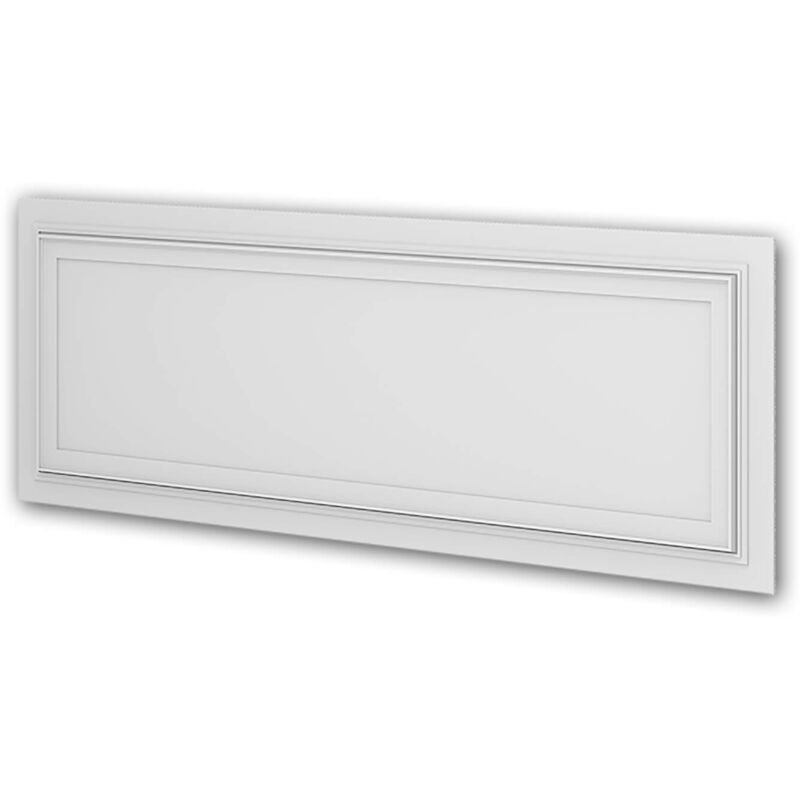 3d panneau mural Profhome 159819 Lambris mural Panneau acoustique Panneau de porte Élément décoratif style Néo-Classicisme blanc 0,75 m2